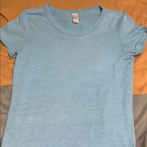 Cute blue tee shirt.
